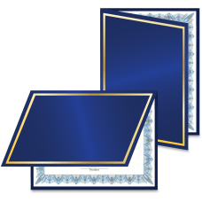 Geographics Recycled Certificate Holder Navy 30percent