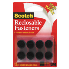 Scotch Recloseable Fasteners Black 58 x
