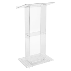 Oklahoma Sound Acrylic Lectern With Shelf