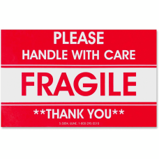 Avery Fragile Handle with Care Mailing Labels 3 x 5 5283 Pack of 40 