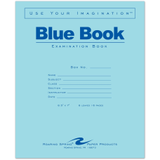 Roaring Spring Blue Book 8 sheet