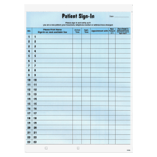 Tabbies Patient Sign In Label Forms