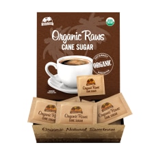 Organic Raw Cane Sugar Packets Box