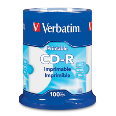 Verbatim CD R Printable Disc Spindle