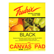 Fredrix Black Canvas Pad 16 x