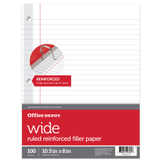 Office Depot Brand Reinforced Filler Paper