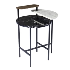 SEI Arcklid Faux Marble End Table