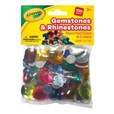 Crayola Acrylic Gemstones And Rhinestones Assorted