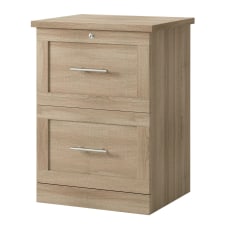 60x41x69.4 cm DAMS Home Office 2 Drawer Filing Cabinet-Beech Oak 
