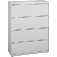 42 by 18-5/8 by 40-1/4-Inch Lorell 3-Drawer Lateral File Charcoal 