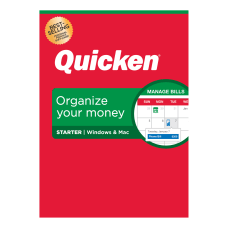 Quicken Starter Personal Finance Software 1