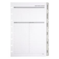 TUL Discbound Monthly Planner Refill With