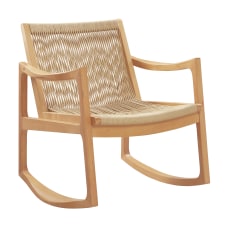 Powell Breslin Woven Rocking Chair Natural