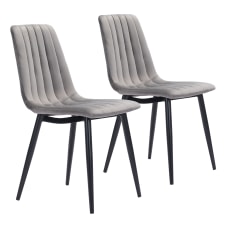 Zuo Modern Dolce Dining Chairs GrayBlack