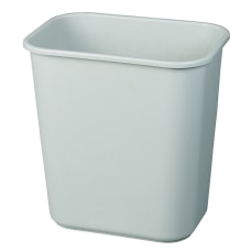 Rubbermaid Durable Rectangular Plastic Wastebasket 7