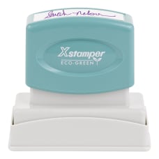 Custom ECO GREEN Xstamper Pre Inked