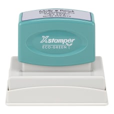 Custom ECO GREEN Xstamper Pre Inked