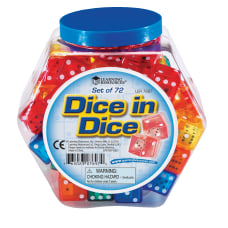 Learning Resources Dice Assorted Colors Grades