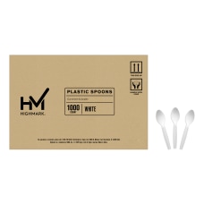 Highmark Plastic Utensils Medium Size Spoons