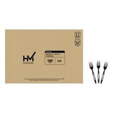 Highmark Plastic Utensils Full Size Forks