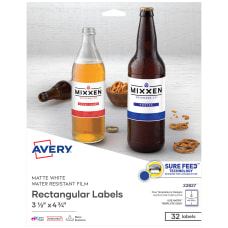 Avery Removable Durable Rectangle Labels 22827
