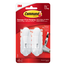 Command Medium Wire Hooks Damage Free