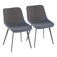 LumiSource Outlaw 2 Tone Chairs BlueGray