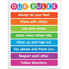 Color Your Classroom Chart Our Rules
