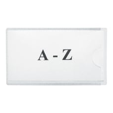 Channel Magnetic Card Holders 12 White C White Boards Office Accessories
