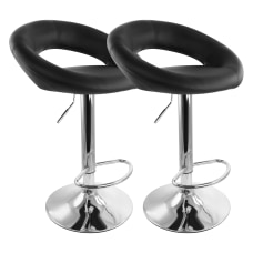 Elama Retro Adjustable Faux Leather Bar