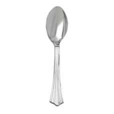 Reflections Plastic Spoons Silver Pack of