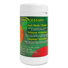 Compucessory Anti Static Cleaning Wipes Tub