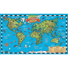 Popar Kids World Map Interactive Wall