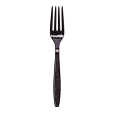 Sweetheart Heavyweight Plastic Forks Black Pack
