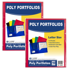 C Line 2 Pocket Poly Portfolios