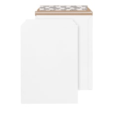 2 Pack Quality Park Extra-Rigid Fiberboard Photo/Document Mailers Box of 25,White 9 x 11.5 Inches 