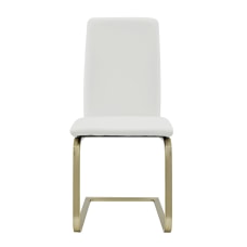 Eurostyle Cinzia Dining Chairs WhiteMatte Brushed