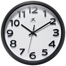 Infinity Instruments Raised Numeral Wall Clock