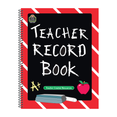 Teacher Created Resources Chalkboard Teacher Record