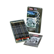 Derwent Tinted Charcoal Pencil Set 8