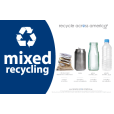 Recycle Across America Mixed Standardized Recycling