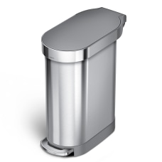 simplehuman Slim Stainless Steel Step Trash