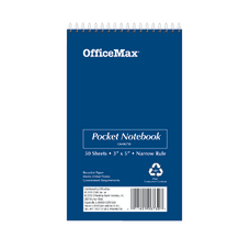 OfficeMax Pocket Memo Book 3 x