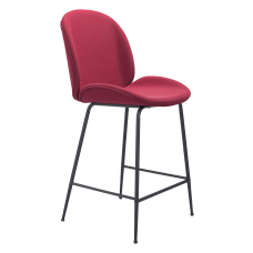 Zuo Modern Miles Counter Chair RedBlack