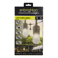 Enbrighten Classic LED Caf Lights 12