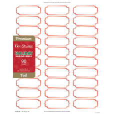 Geo Studios Holiday Themed Mailing Labels