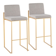 LumiSource Fuji High Back Bar Stools