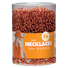 Amscan Bead Necklaces 30 Orange Pack