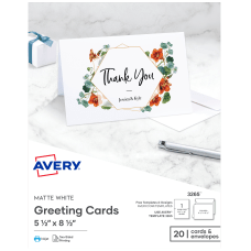 Avery Printable Greeting Cards Half Fold