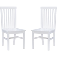 Linon Brockton Side Chairs White Set